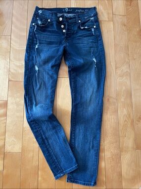 25.    NWOT  7 For All Mankind  JOSEFINA Skinny Boyfriend Jeans